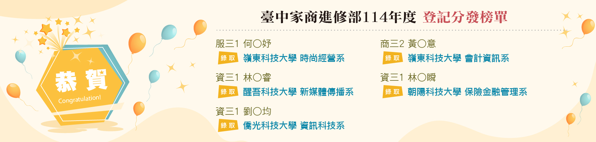連結到114年進修部榜單_登記分發